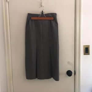 Burberry of London gray wool skirt.